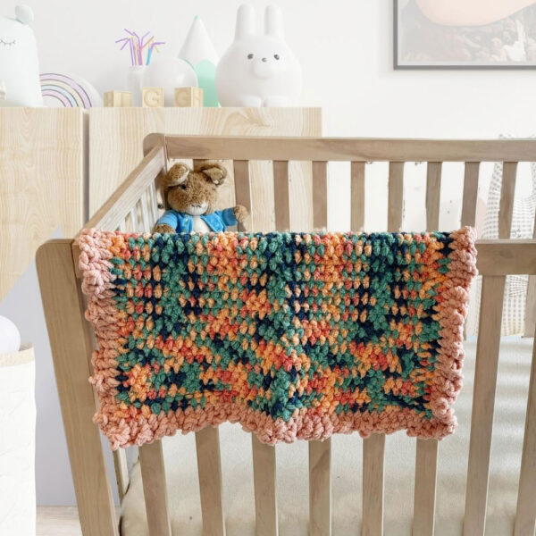 Infant size: Rorscharch handmade blanket