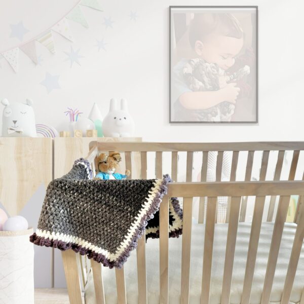Toddler size: Night Sky blanket corner view