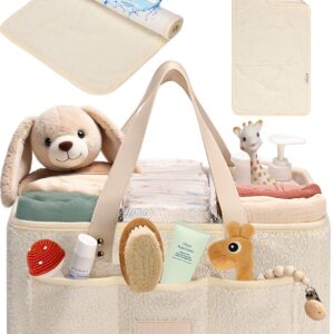 Diaper Caddy with Convertible Changing Pad