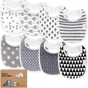 8-Pack Organic Baby Bibs