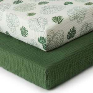 2 pack Muslin Crib Sheets