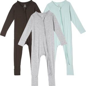 3Pcs Viscose from Bamboo Baby Footless Pajamas