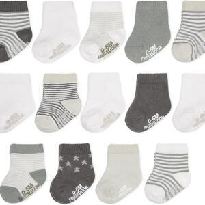 Baby 14-Pack Grow & Fit Flex Zones Cotton Stretch Socks