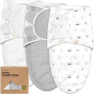 3-Pack Organic Baby Swaddle Sleep Sacks