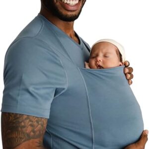 Lalabu The Dad Shirt | Hands-Free Baby Carrier for Dad with Kangaroo Pouch