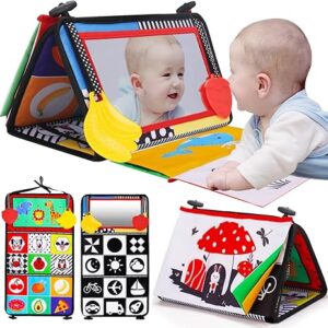 Baby Mirror Crinkle Cloth Book