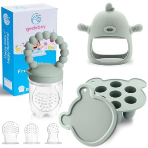 Baby Fruit Food Feeder Breastmilk Popsicle Molds for Teething Relief
